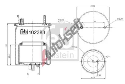 FEBI M�ch pneumatick�ho odpru�en� FB 102383, 102383