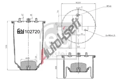 FEBI Mch pneumatickho odpruen FB 102720, 102720