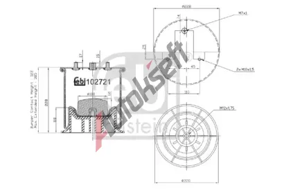 FEBI Mch pneumatickho odpruen FB 102721, 102721