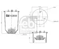 Mch pneumatickho odpruen FEBI ‐ FB 102808