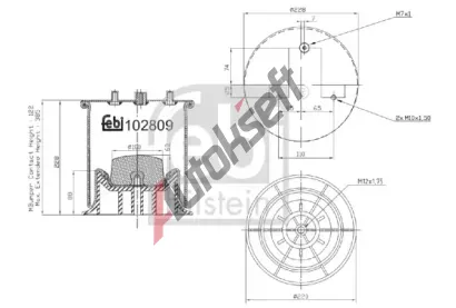 FEBI Mch pneumatickho odpruen FB 102809, 102809