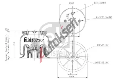 FEBI Mch pneumatickho odpruen FB 107301, 107301