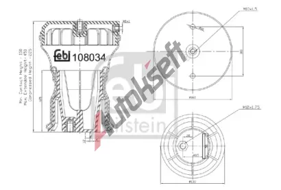 FEBI Mch pneumatickho odpruen FB 108034, 108034