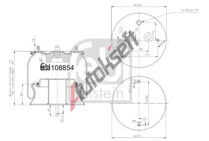 FEBI Mch pneumatickho odpruen FB 108854, 108854