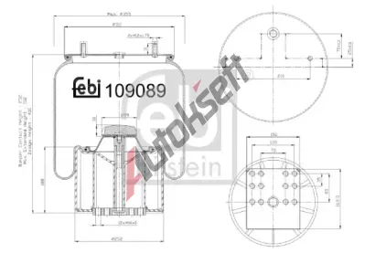 FEBI M�ch pneumatick�ho odpru�en� FB 109089, 109089