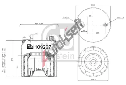 FEBI M�ch pneumatick�ho odpru�en� FB 109227, 109227