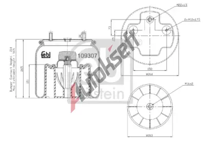 FEBI M�ch pneumatick�ho odpru�en� FB 109307, 109307
