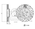 FEBI Brzdov kotou - 350 mm FB 171465, 171465