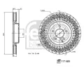 FEBI Brzdov kotou - 344 mm FB 171485, 171485