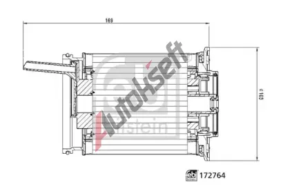 FEBI Palivov filtr FB 172764, 172764
