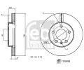 FEBI Brzdov kotou - 256 mm FB 174450, 174450