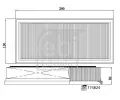 FEBI Vzduchov filtr - sada FB 174824, 174824