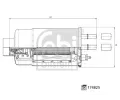 FEBI Palivov filtr FB 174825, 174825