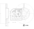 FEBI Brzdov kotou - 276 mm FB 175496, 175496