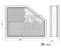 FEBI Vzduchov filtr FB 176023, 176023