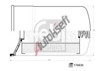 FEBI Filtr pracovn� hydrauliky FB 176836, 176836