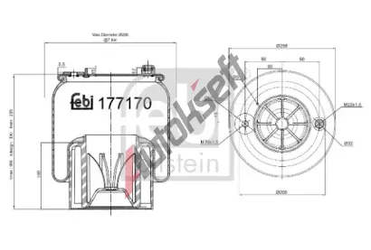 FEBI M�ch pneumatick�ho odpru�en� FB 177170, 177170