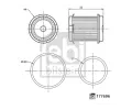 Hydraulick filtr automatick pevodovky FEBI ‐ FB 177696