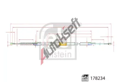 FEBI Ta�n� lanko parkovac� brzdy FB 178234, 178234