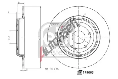 FEBI Brzdov kotou - 310 mm FB 179063, 179063