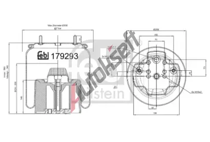 FEBI M�ch pneumatick�ho odpru�en� FB 179293, 179293
