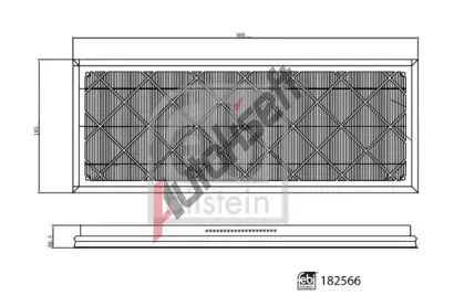 FEBI Sada filtr�, vzduch vnit�n� FB 182566, 182566