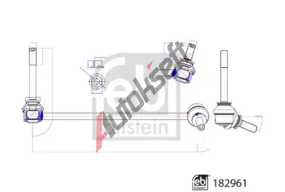 FEBI Ty / vzpra stabiliztoru FB 182961, 182961
