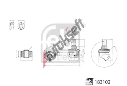 FEBI Ty / vzpra stabiliztoru FB 183102, 183102