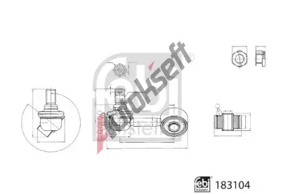 FEBI Ty / vzpra stabiliztoru FB 183104, 183104