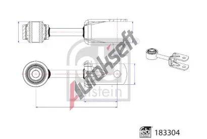 FEBI Ty / vzpra stabiliztoru FB 183304, 183304