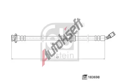 FEBI Brzdov� hadice FB 183698, 183698