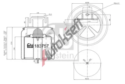 FEBI Mch pneumatickho odpruen FB 183757, 183757