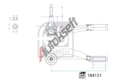 FEBI Čep řízení FB 184151, 184151 FEBI Čep řízení FB 184151, 184151