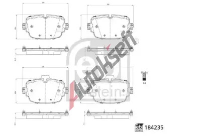 FEBI Sada brzdov�ch desti�ek FB 184235, 184235
