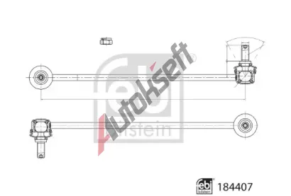 FEBI Ty / vzpra stabiliztoru FB 184407, 184407