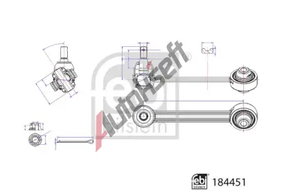 FEBI Rameno zavěšení kol FB 184451, 184451 FEBI Rameno zavěšení kol FB 184451, 184451