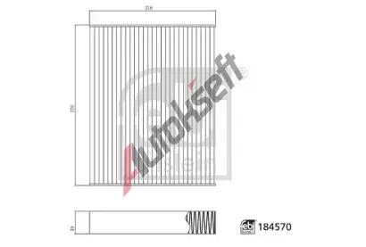 FEBI Filtr vzduchu v interiru FB 184570, 184570