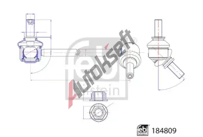 FEBI Ty / vzpra stabiliztoru FB 184809, 184809