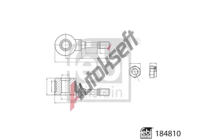 FEBI Ty / vzpra stabiliztoru FB 184810, 184810