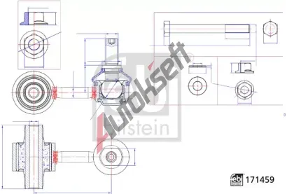 FEBI Ty / vzpra stabiliztoru FB 184868, 184868