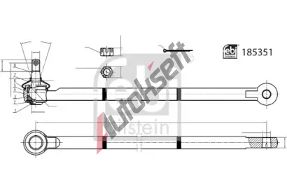 FEBI Táhlo řízení FB 185351, 185351 FEBI Táhlo řízení FB 185351, 185351