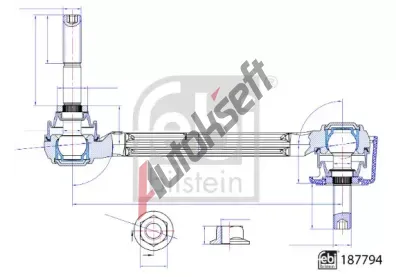 FEBI Ty / vzpra stabiliztoru FB 187794, 187794
