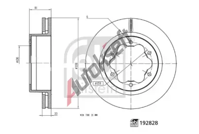 FEBI Brzdov kotou FB 192828, 192828