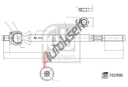 FEBI Axiln kloub pnho thla zen FB 192990, 192990