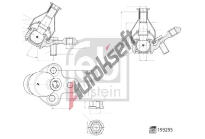 FEBI Čep ramene FB 193295, 193295 FEBI Čep ramene FB 193295, 193295