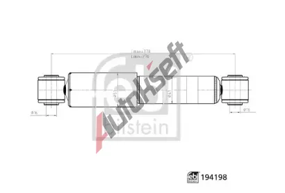 FEBI Tlumič pérování FB 194198, 194198 FEBI Tlumič pérování FB 194198, 194198
