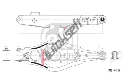 FEBI Rameno zaven kol FB 194708, 194708