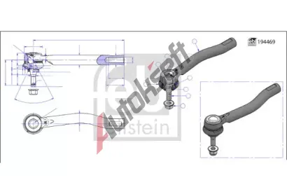 FEBI Čep řízení FB 194763, 194763 FEBI Čep řízení FB 194763, 194763