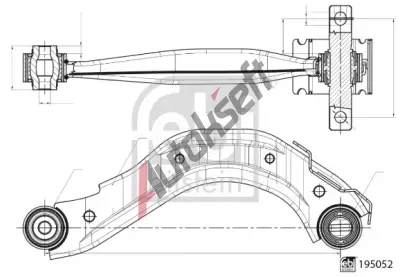 FEBI Rameno zavěšení kol FB 195148, 195148 FEBI Rameno zavěšení kol FB 195148, 195148