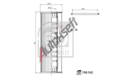 FEBI Olejov filtr FB 196160, 196160